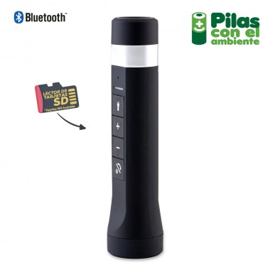Speaker Bluetooth con Pila 2000mAh y Linterna