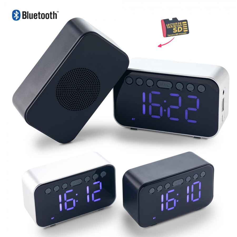 Speaker Bluetooth con Reloj