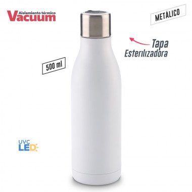 Botilito Metálico UV-C Clean 500ml
