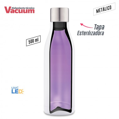 Botilito Metálico UV-C Clean 500ml